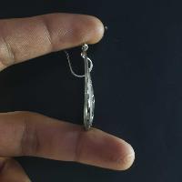 Silver Earrings With []