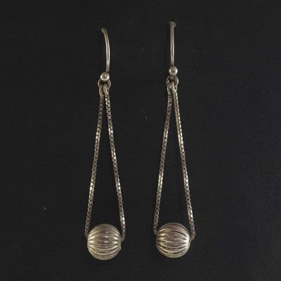 Silver Earrings With []