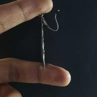 Silver Earrings With []
