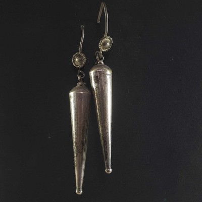 Silver Earrings With []