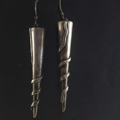 Silver Earrings With []
