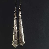 Silver Earrings With []