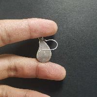 Silver Earrings With [real Coral Stone]