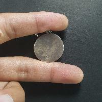 Silver Earrings With [real Coral Stone]