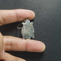 Silver Earrings With [real Old Tibetan Turquoise]