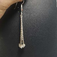 Silver Earrings With [real Old Tibetan Turquoise]