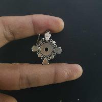 Silver Earrings With [real Old Tibetan Turquoise]