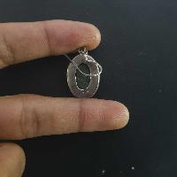 Silver Earrings With [real Old Tibetan Turquoise]
