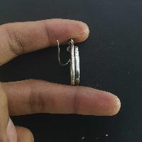 Silver Earrings With [real Old Tibetan Turquoise]