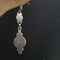 Silver Earrings With [real Old Tibetan Turquoise]