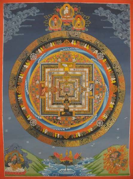 Tibetan Thangka Of Kalachakra