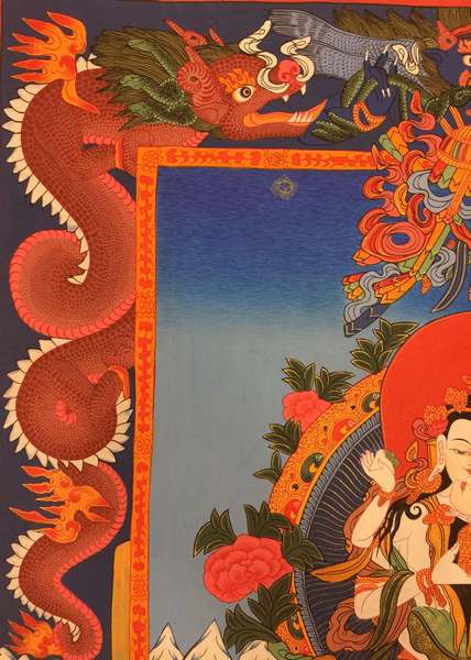Tibetan Thangka Of Vajrasattva