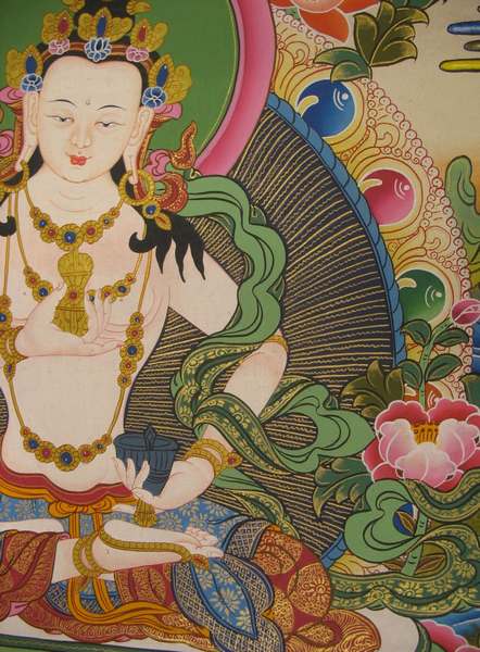 Tibetan Thangka Of Vajrasattva