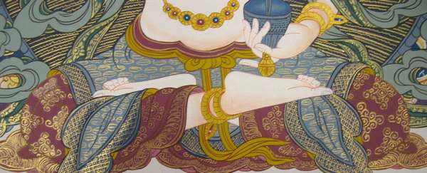 Tibetan Thangka Of Vajrasattva