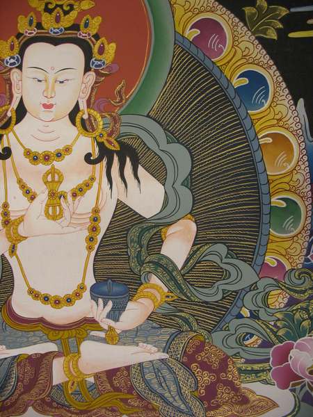 Tibetan Thangka Of Vajrasattva