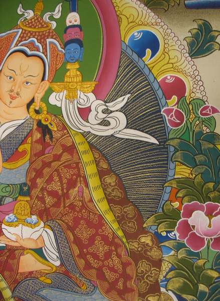 Tibetan Thangka Of Guru