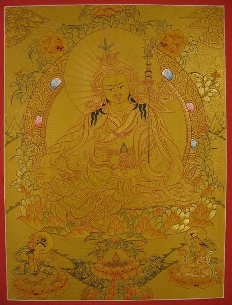 Tibetan Thangka Of Guru Rinpoche