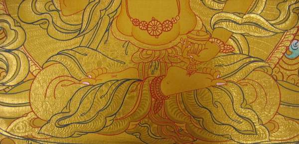 Tibetan Thangka Of Vajrasattva