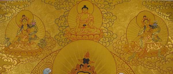 Tibetan Thangka Of Vajrasattva