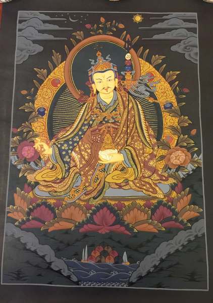 Tibetan Thangka Of Guru Rinpoche