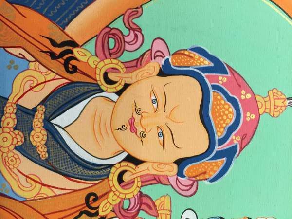 Tibetan Thangka Of Guru Rinpoche