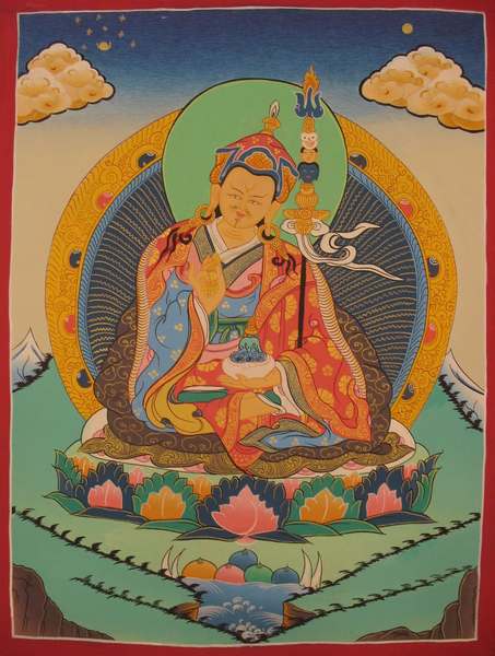 Tibetan Thangka Of Guru Rinpoche