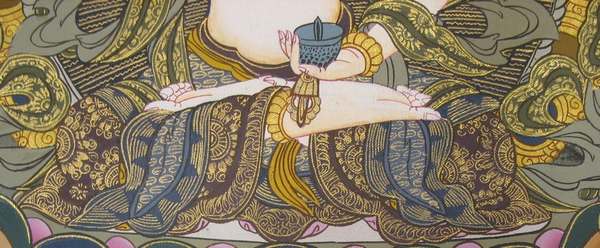 Tibetan Thangka Of Dorje Sempa