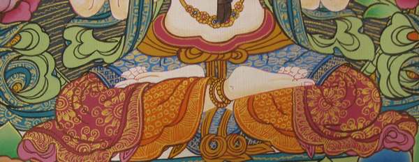 Tibetan Thangka Of Chengrezig