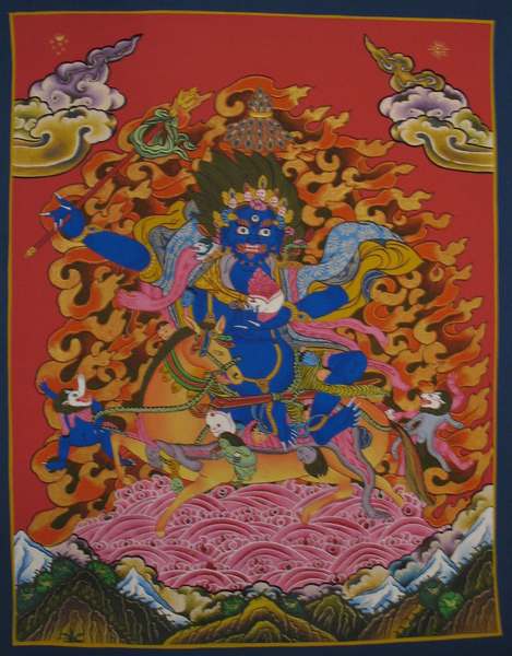 Tibetan Thangka Of Palden Lahmo