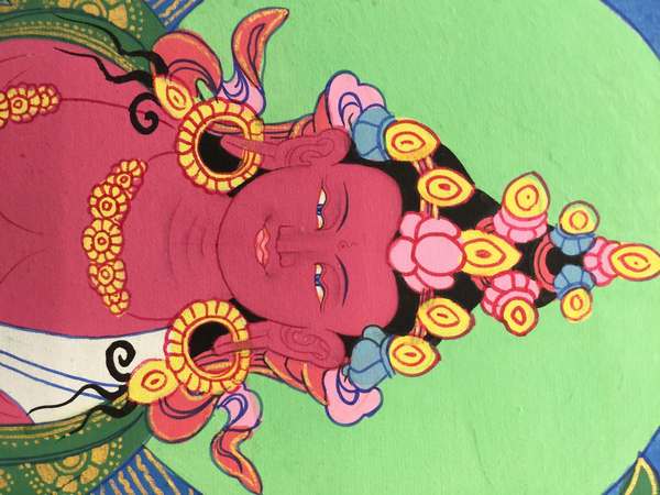 Tibetan Thangka Of Amitayus