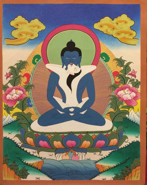 Tibetan Thangka Of Buddha Shaki