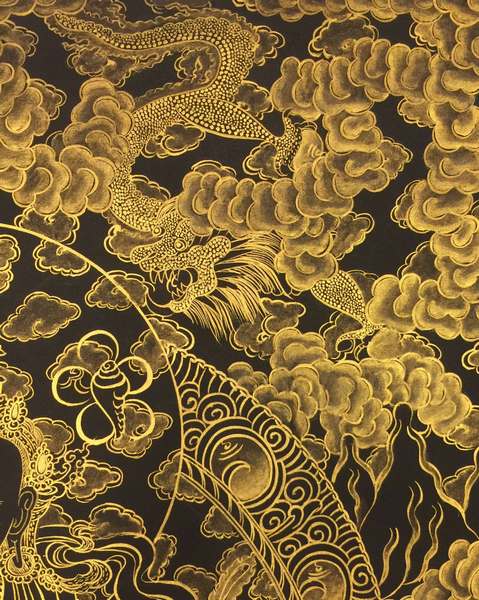 Tibetan Thangka Of Vajrasattva Kalo Sunaulo