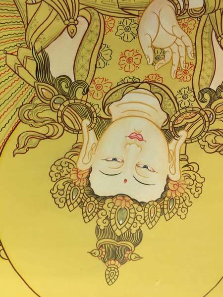 Tibetan Thangka Of Samatabhadra