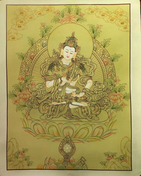 Tibetan Thangka Of Vajrasattva