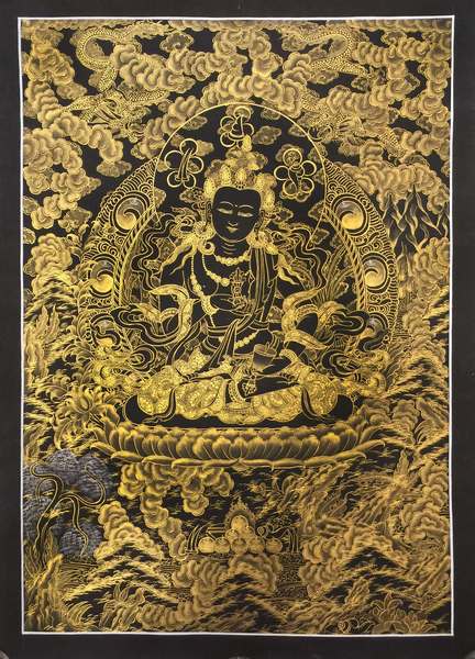 Tibetan Thangka Of Vajrasattva