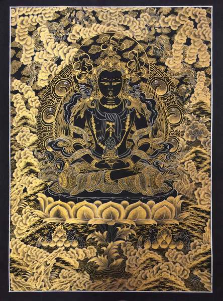 Tibetan Thangka Of Amitayus