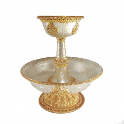 Serkyem Offering Or The Golden Drink Offering, [silver And Gold Plated]