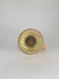 [hq], [extra Large] Copper Bhumpa- Bhumba, Fine Carving, [gold And Silver Plated]