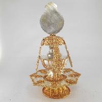 [hq] Tsebum : Ritual Long Life Vase For Long Life [gold And Silver Plated]