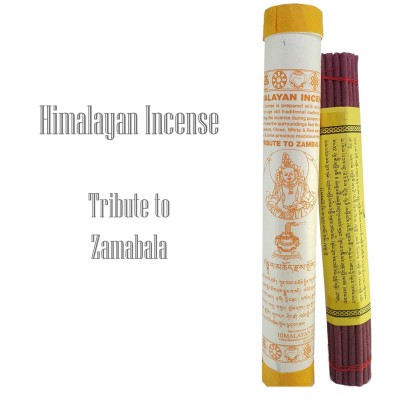[premium] Tribute To Yellow Jambhala Zambala Himalayan Buddhist Herbal Incense [tube]