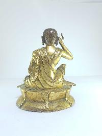[old Stock], Tibetan Statue Of Milarepa, [full Fire Gold Plated], Last Piece