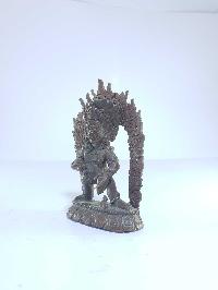 [old Stock], Tibetan Statue Of Black Jambhala, [chocolate Oxidized], Last Piece