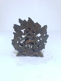 [old Stock], Tibetan Statue Of Mahakala Panjaranatha Two Arms, [chocolate Oxidized], Last Piece