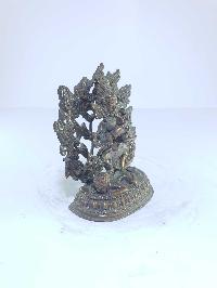 [old Stock], Tibetan Statue Of Mahakala Panjaranatha Two Arms, [chocolate Oxidized], Last Piece