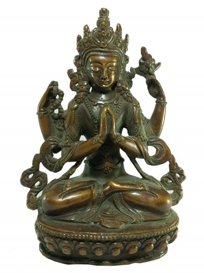 [old Stock] Statue Of Chenrezig [oxidized], [last Piece]