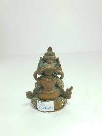 [old Stock] Statue Of Yellow Jambhala [oxidized], [last Piece]