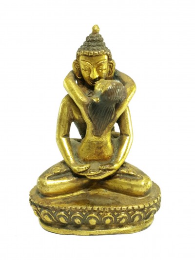 [old Stock] Statue Of Samantabhadra [full Gold Plated], [last Piece]