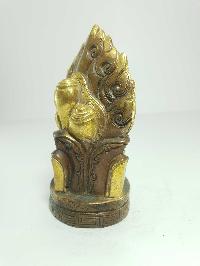 [old Stock] Tibetan Offering [partly Gold Plated], [painted Face], [sold]