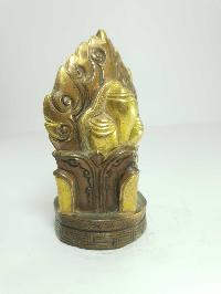 [old Stock] Tibetan Offering [partly Gold Plated], [painted Face], [sold]