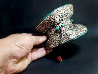 Tibetan Chod Damaru [real Silver]